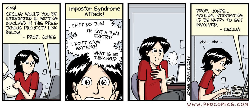 imposter syndrome - onlinephddegrees.com