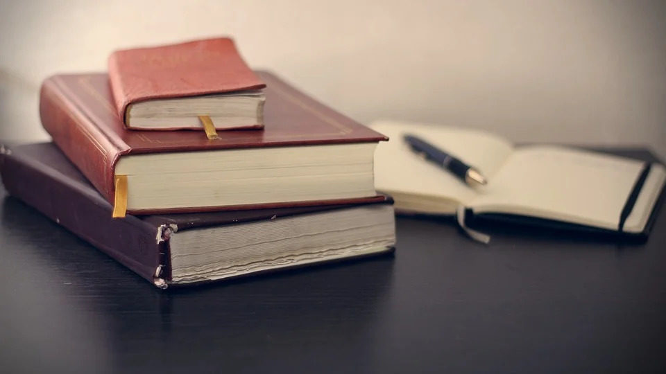 books on the table